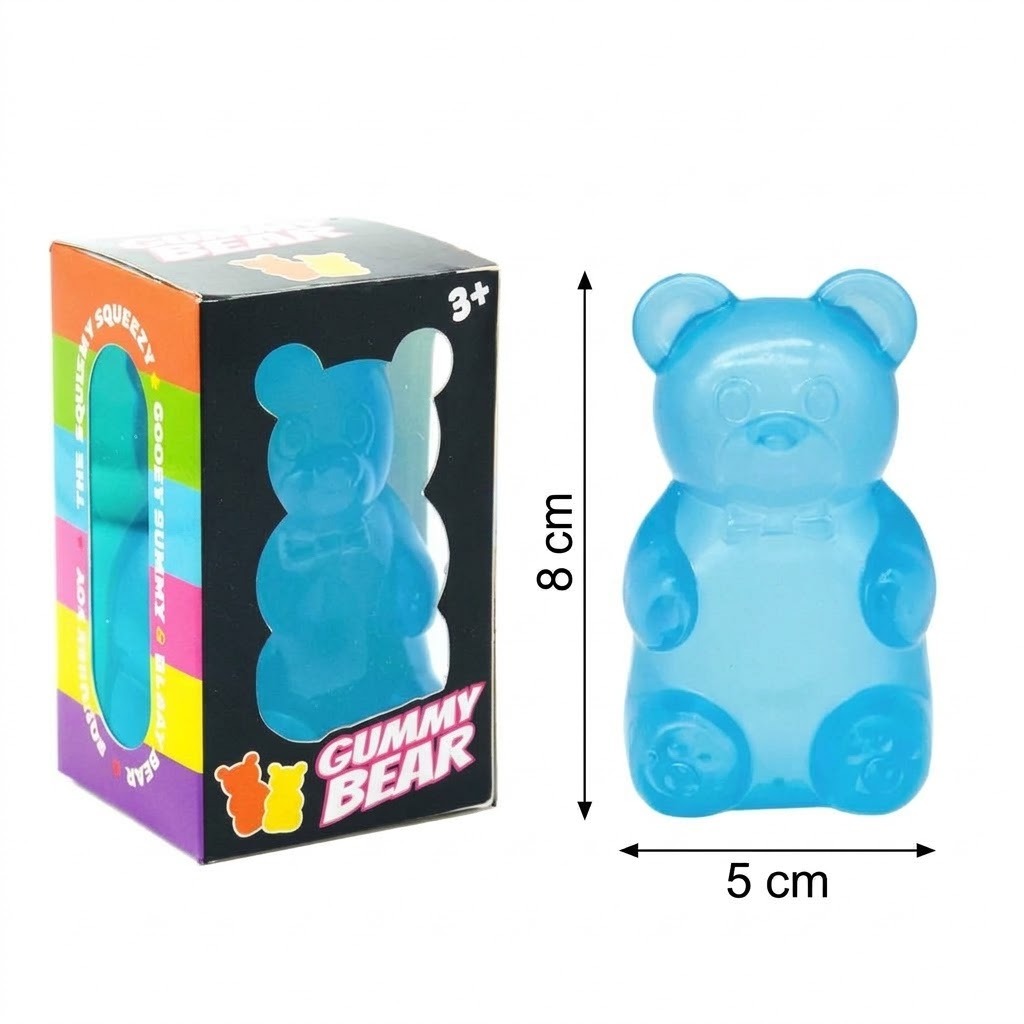 Mainan NeeDoh Beruang Gummy Bear 5cm (Fidget Toys)