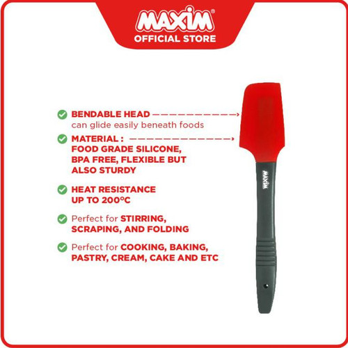 Maspion Maxim Silicone Spatula M 24cm (Sutil Tahan Panas)