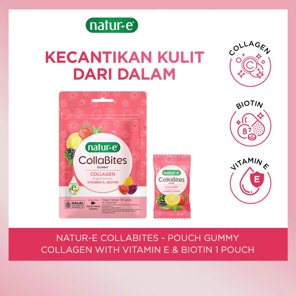 Natur-E CollaBites Gummy Collagen with Vitamin E & Biotin