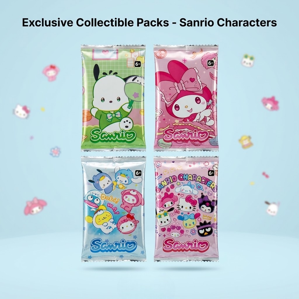 (Isi 4) Kartu Foil Karakter Sanrio (Isi 4) Kartu Foil Karakter Sanrio