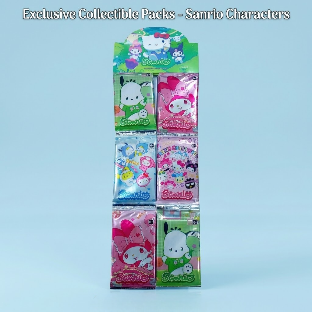 (Isi 4) Kartu Foil Karakter Sanrio
