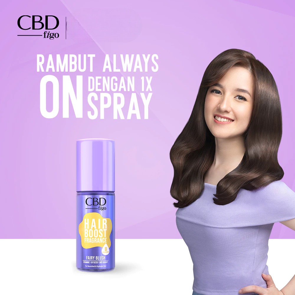 CBD Figo Hair Boost Fragrance 100ml - Fairy Blush (With Ceramide)