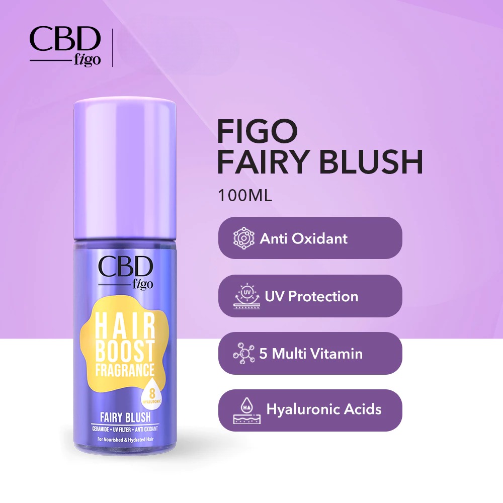 CBD Figo Hair Boost Fragrance 100ml - Fairy Blush (With Ceramide)