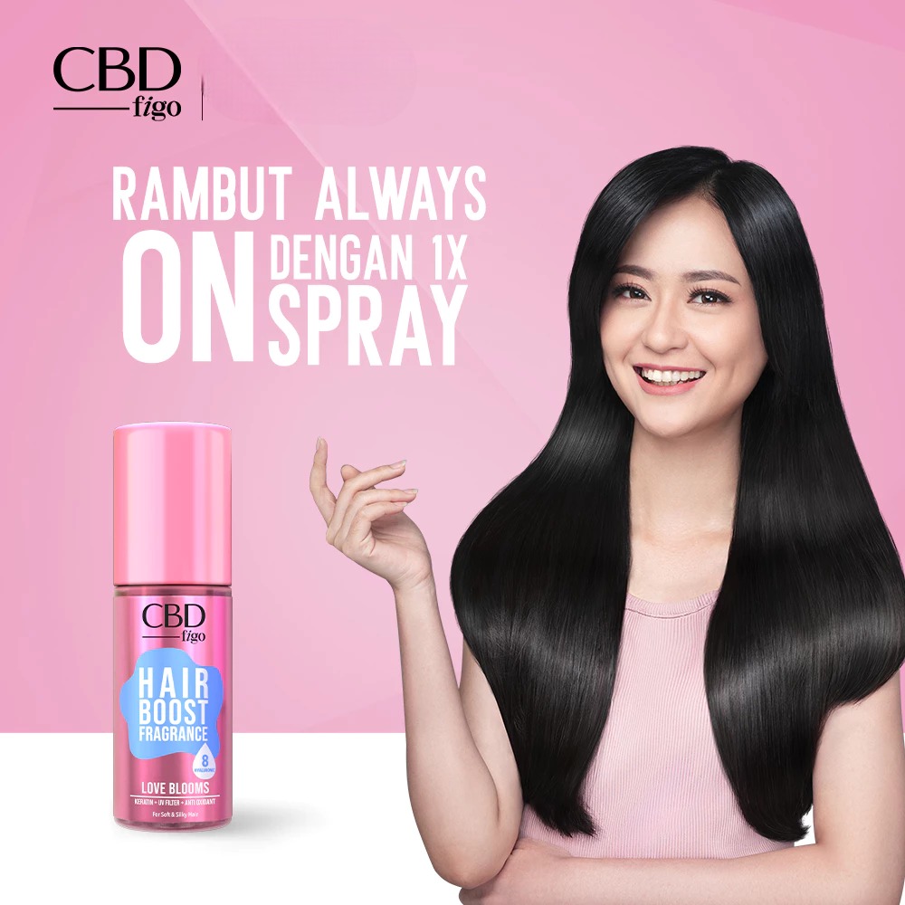 CBD Figo Hair Boost Fragrance 100ml - Love Blooms (With Keratin)