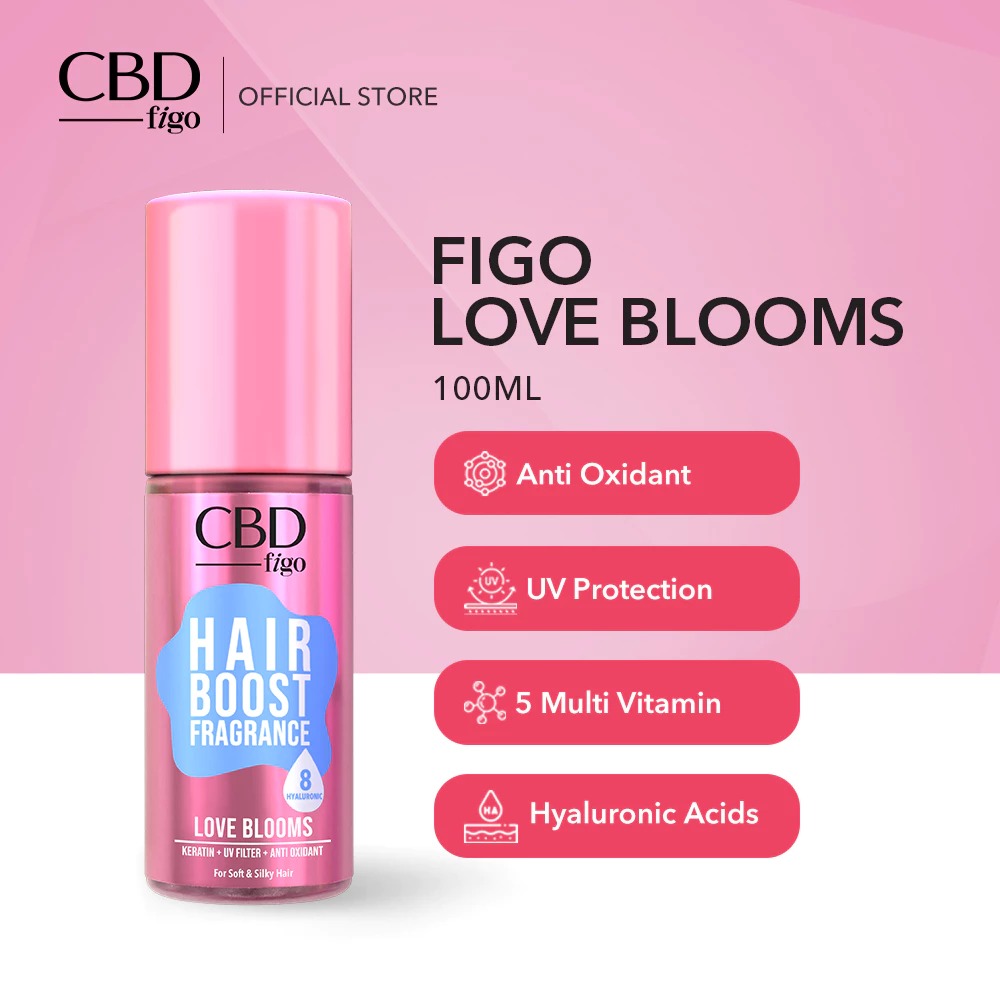 CBD Figo Hair Boost Fragrance 100ml - Love Blooms (With Keratin)