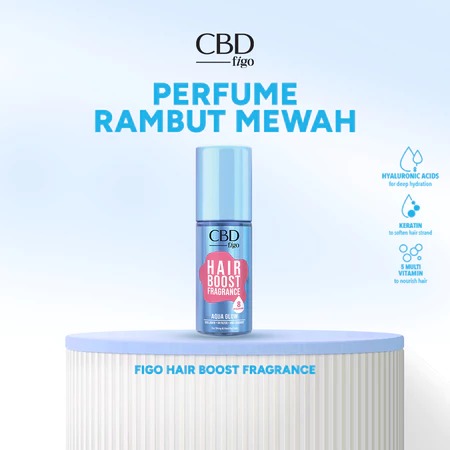 CBD Figo Hair Boost Fragrance 100ml - Aqua Glow (With Collagen)