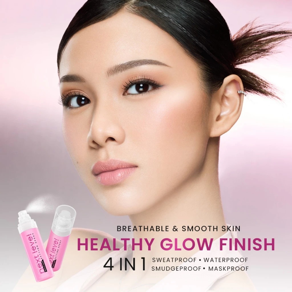 Hanasui Next Level Glow & Lock Setting Spray 90ml (Pink)