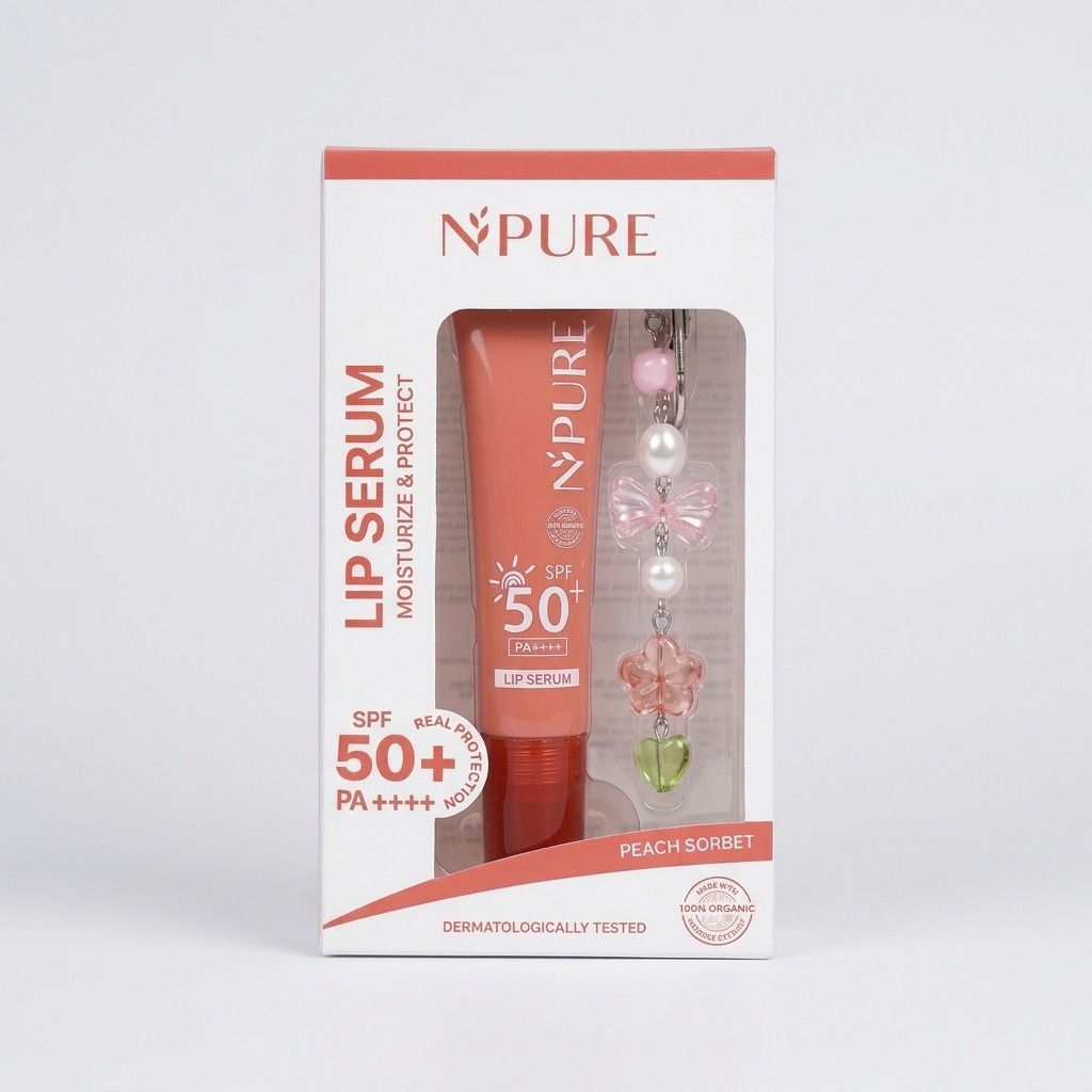 Npure Lip Serum Moisturize & Protect SPF 50+ PA++++ - Peach Sorbet