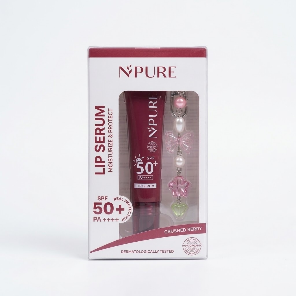 Npure Lip Serum Moisturize & Protect SPF 50+ PA++++ - Crushed Berry