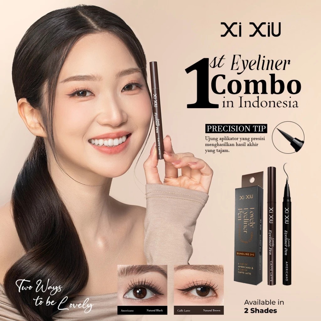 Xi Xiu Lovely Eyeliner Pen Morning Coffe Combo (Bundling 1+1)