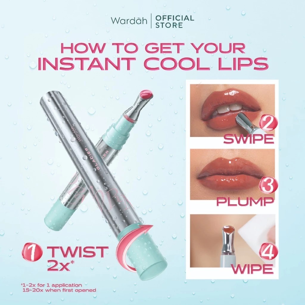 Wardah PDRN Glacier Tinted Lip Serum - 01 Fresh Start