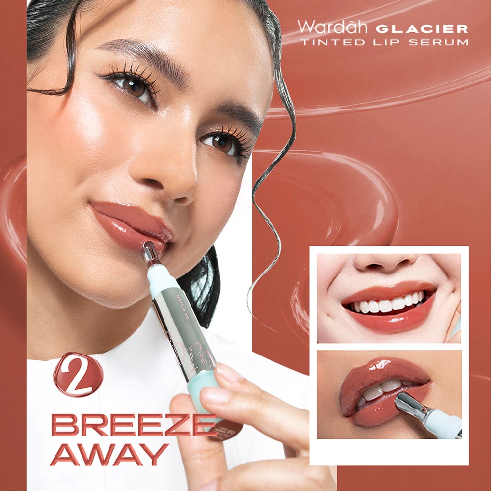 Wardah PDRN Glacier Tinted Lip Serum - 02 Breeze Away