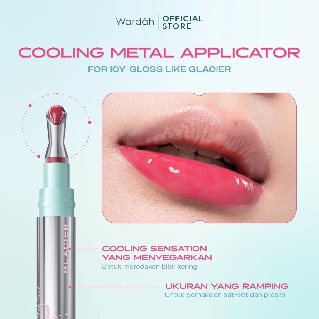 Wardah PDRN Glacier Tinted Lip Serum - 03 Cool Hour