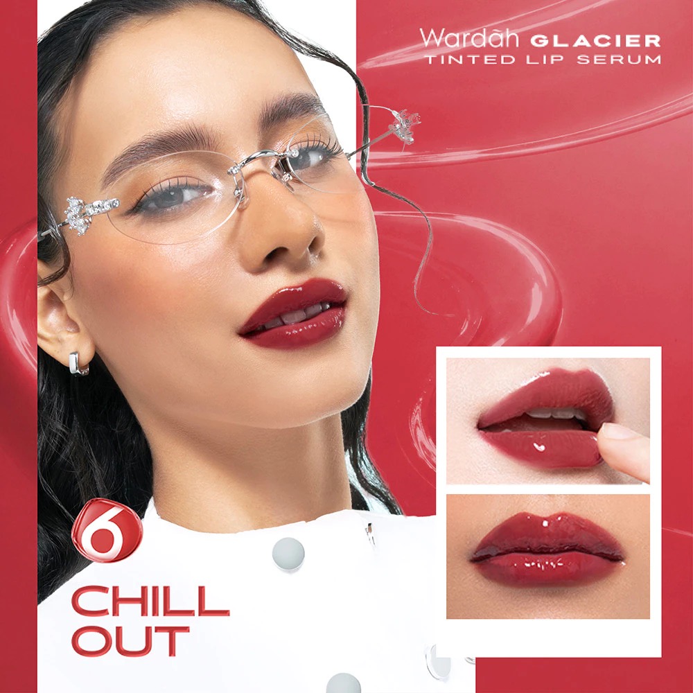 Wardah PDRN Glacier Tinted Lip Serum - 06 Chill Out