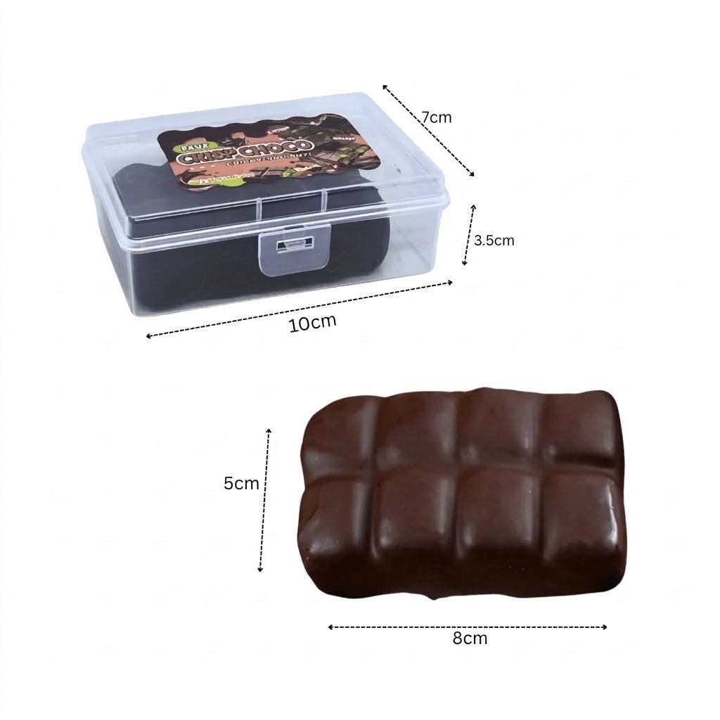 Mainan Squishy Coklat Crispy Choco 7cm (Kemasan Box)