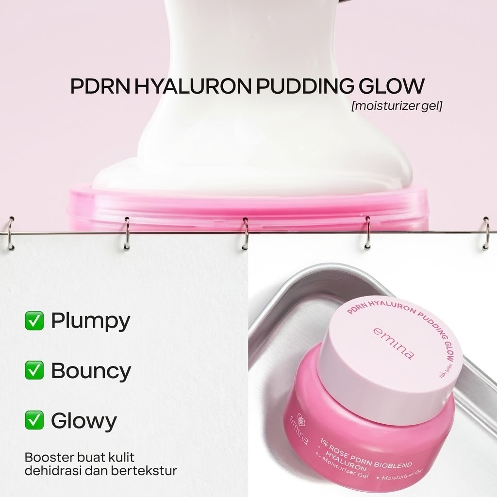 Emina Water Gel - PDRN Hyaluron Pudding Glow 30gr