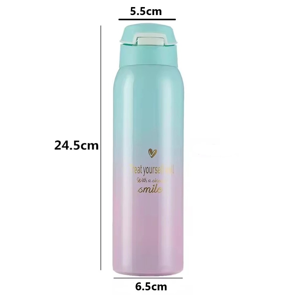 Termos Flask Sport 500ml Rainbow (Botol Air Minum Tahan Panas Dingin) (GJ-3)