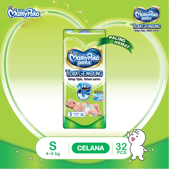 MamyPoko Pants X-tra Kering Slim Tidak Gembung - Size S32