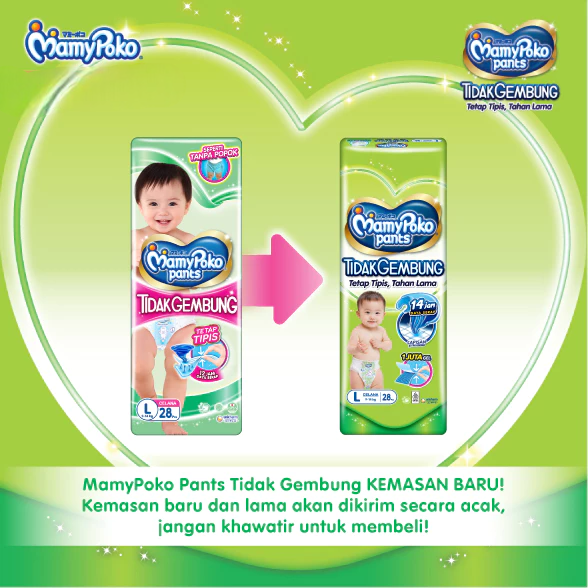 MamyPoko Pants X-tra Kering Slim Tidak Gembung - Size L28
