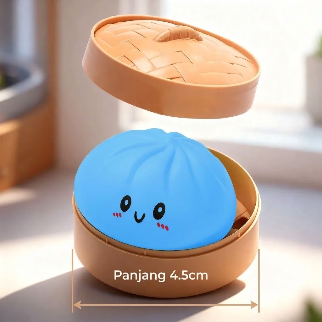 Mainan Squishy Dumpling Mini 4.5cm (Fidget Toys Bakpao)