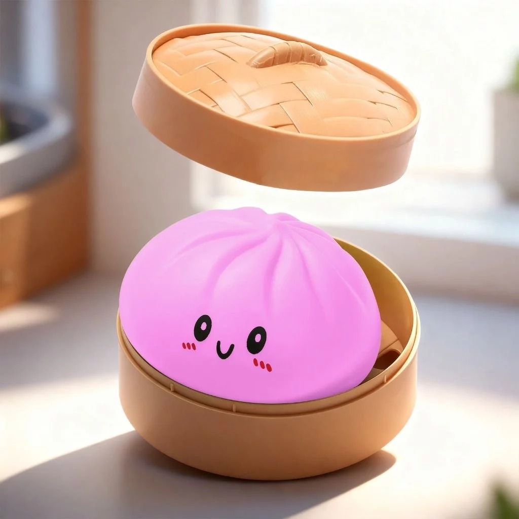 Mainan Squishy Dumpling Mini 4.5cm (Fidget Toys Bakpao)