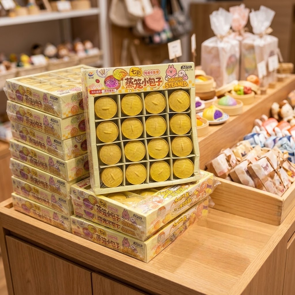 Mainan Squishy Dumpling Mini 4.5cm (Fidget Toys Bakpao)
