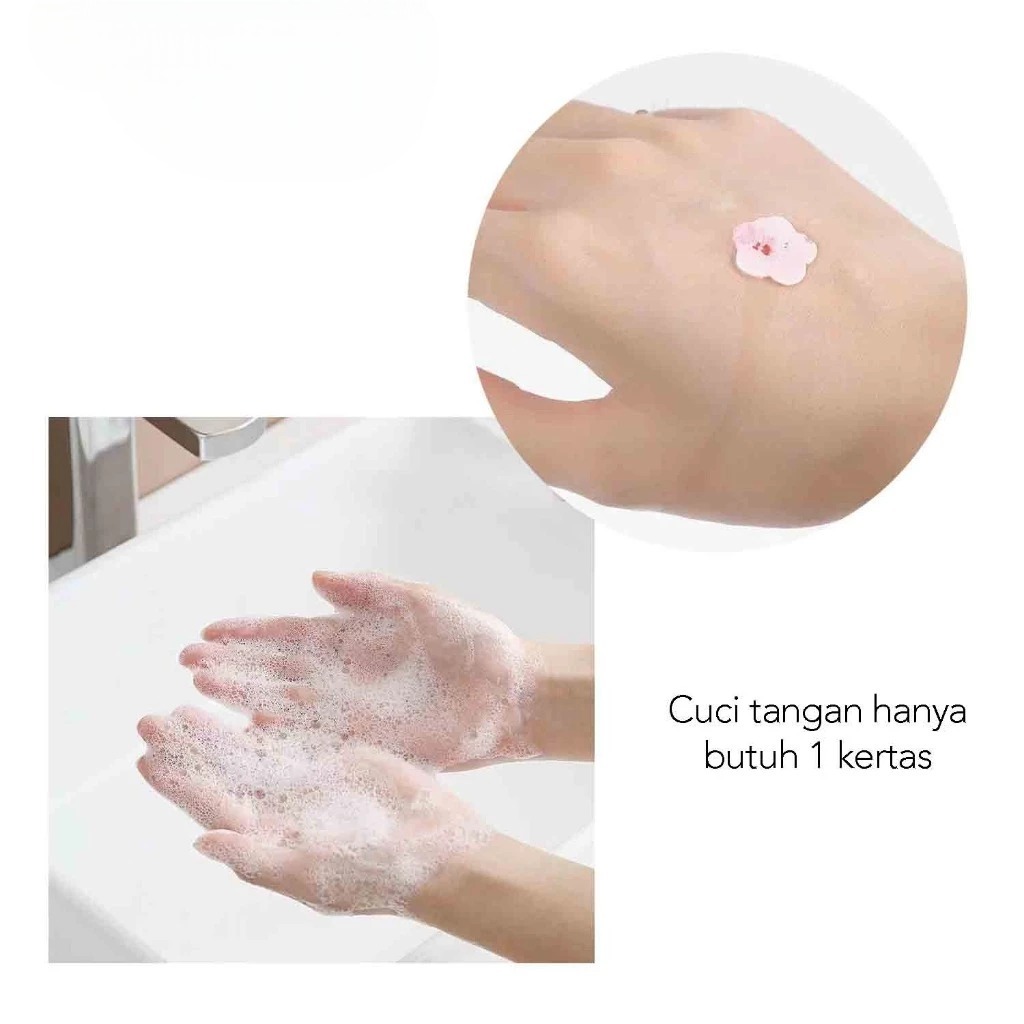 Sabun Kertas Sanrio Bentuk Bunga (Pack Botol)