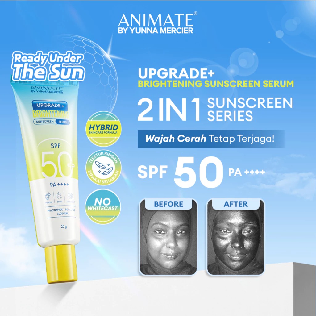 Animate Upgrade+ Brightening Sunscreen Serum SPF 50 PA++++ 20gr