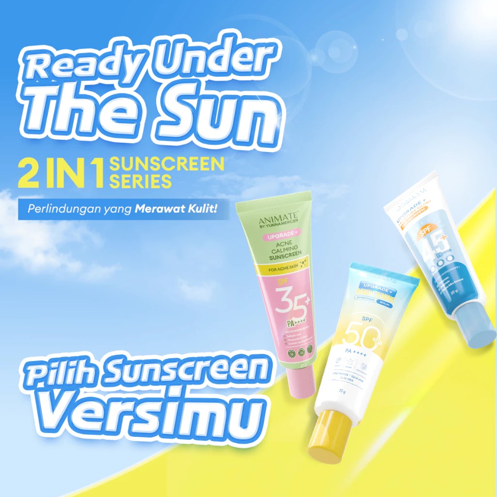 Animate Upgrade+ Acne Calming Sunscreen SPF 35 PA++++ 20gr