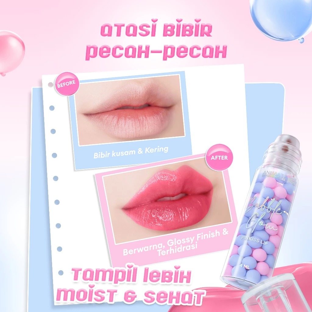 Animate Lip Bubble Glow Serum Pinkiss 4ml