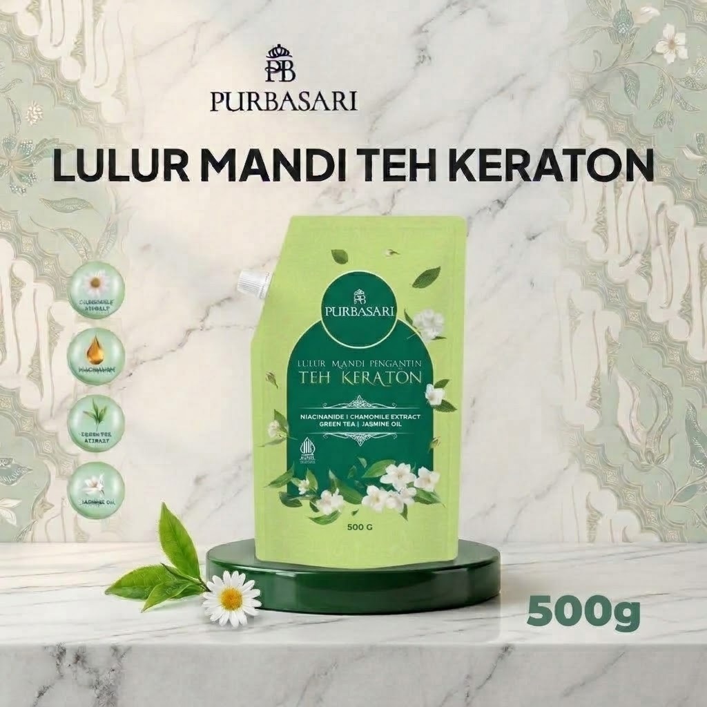 Purbasari Lulur Mandi Pengantin Teh Keraton 500gr Purbasari Lulur Mandi Pengantin Teh Keraton 500gr