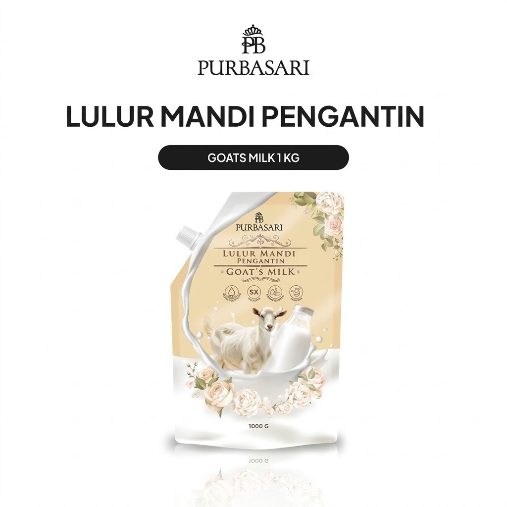 Purbasari Lulur Mandi Pengantin Goats Milk 1000gr Purbasari Lulur Mandi Pengantin Goats Milk 1000gr