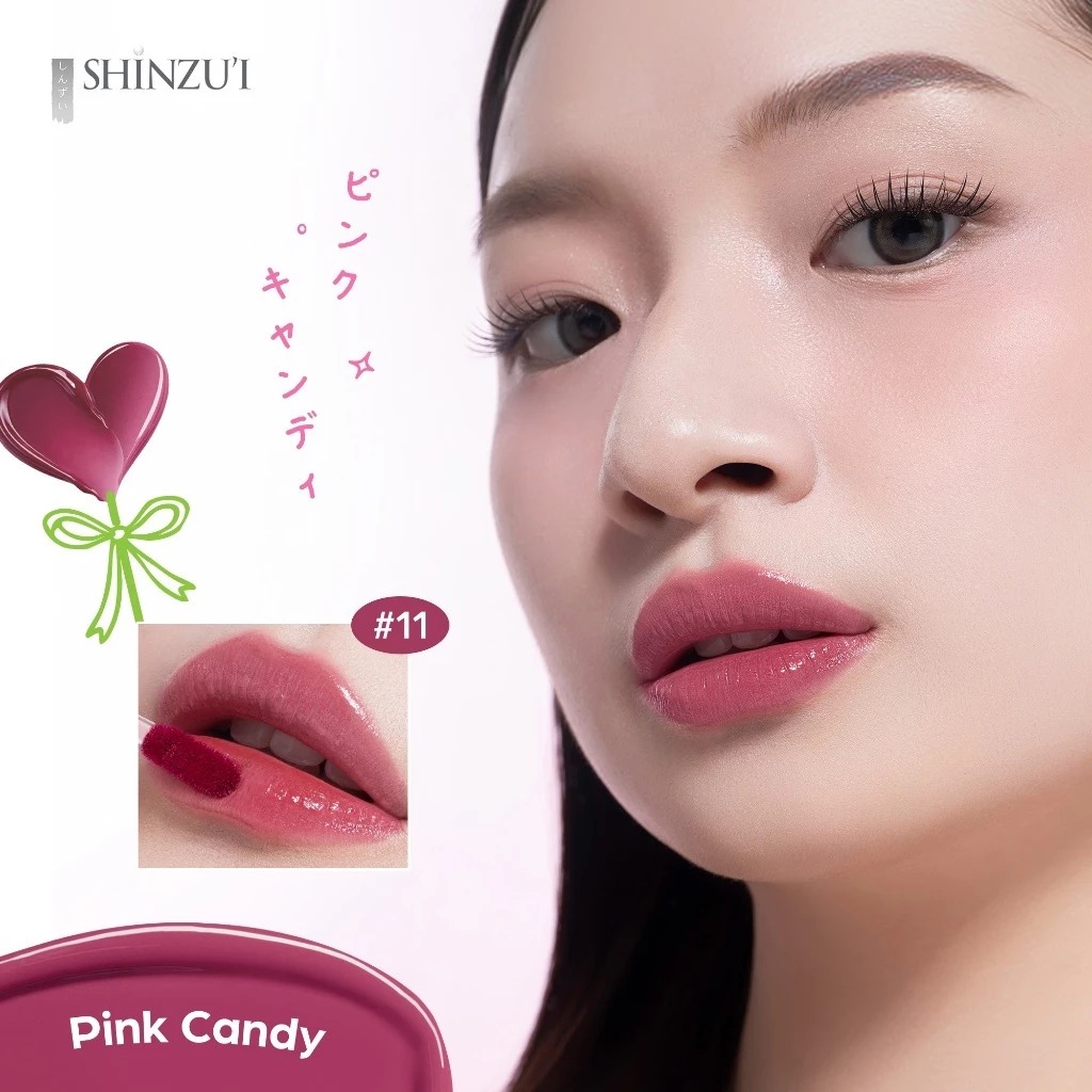 Shinzui Glossy Lip Stain 2gr - 11 Pink Candy