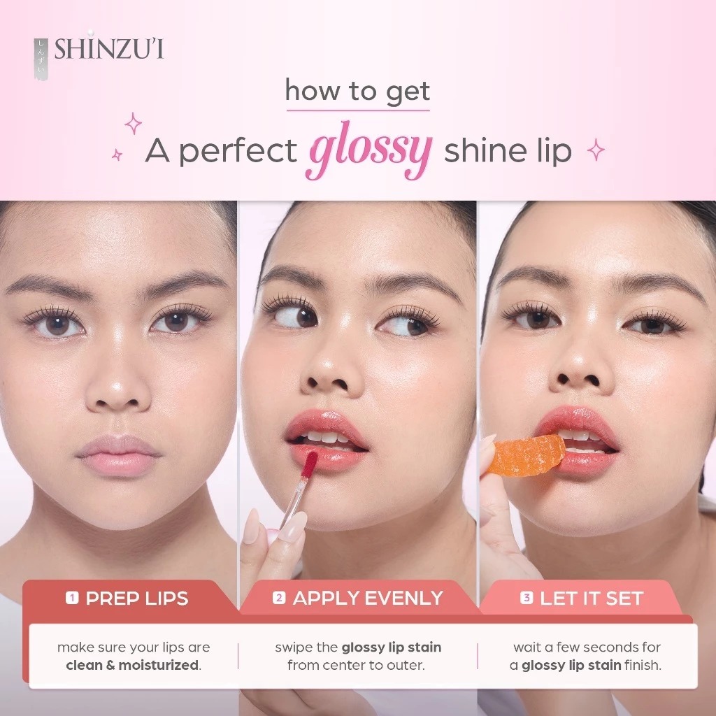Shinzui Glossy Lip Stain 2gr - 11 Pink Candy