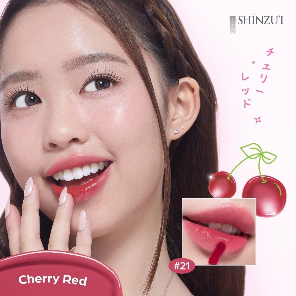 Shinzui Glossy Lip Stain 2gr - 21 Red Cherry