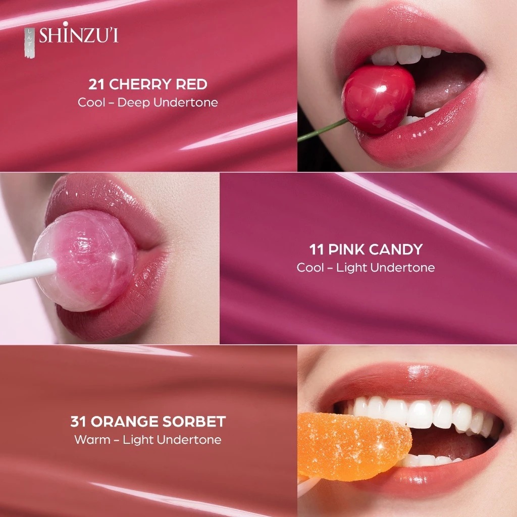 Shinzui Glossy Lip Stain 2gr - 21 Red Cherry