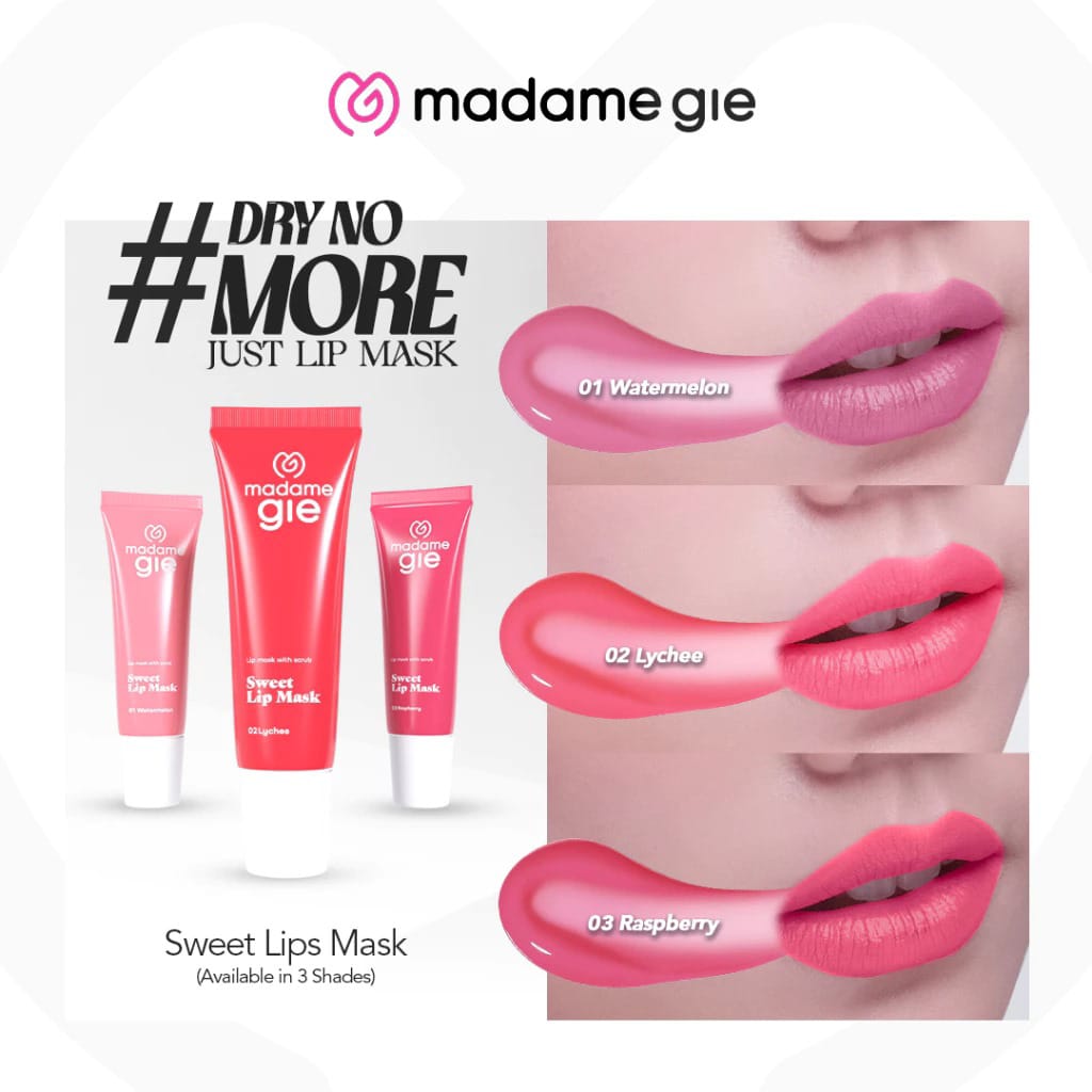Madame Gie Sweet Lip Mask 10gr - 02 Lychee