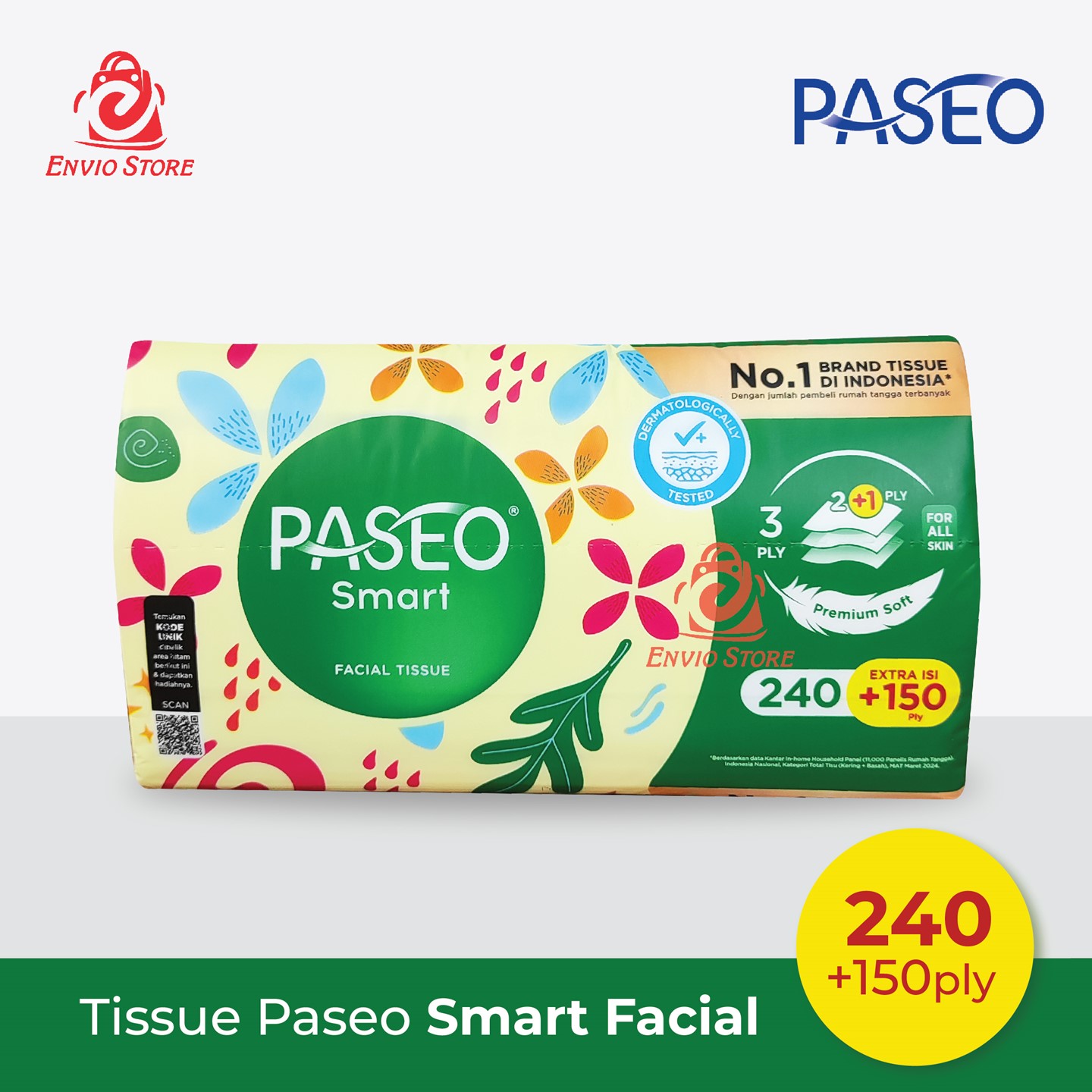 Tissue Paseo SMART Facial 240+150ply Tissue Paseo SMART Facial 240+150ply