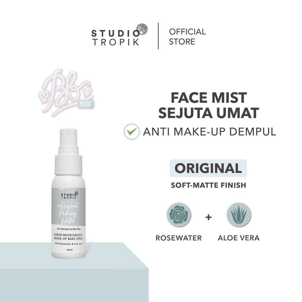 Studio Tropik Triplets Bb Size Priming Water 30ml - Original