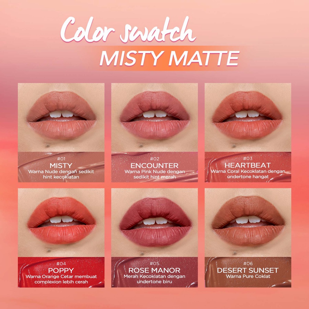 Dazzle Me Misty Matte Lip Cream 2.2gr - 03 Heartbeat *