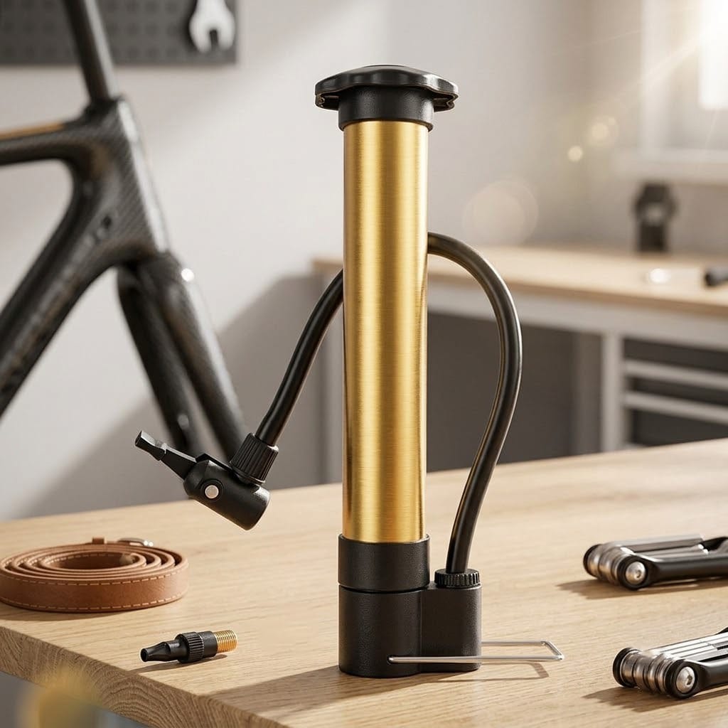 Pompa Angin Mini Portable (Pompa Tangan) - Emas / Gold