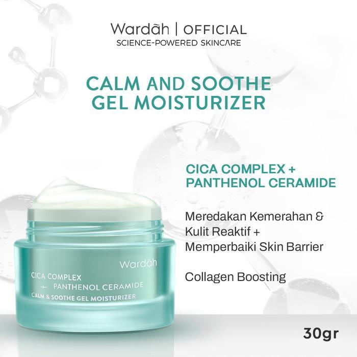 Wardah Gel Moisturizer 30gr - Cica Complex + Panthenol Ceramide (Hijau) Wardah Gel Moisturizer 30gr - Cica Complex + Panthenol Ceramide (Hijau)