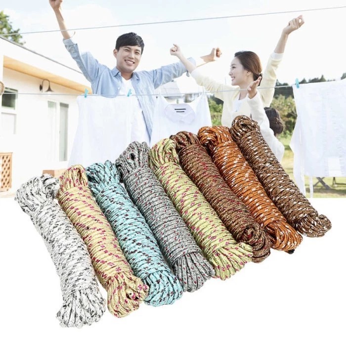 Tali Jemuran Pakaian Nylon 900cm (9m) - Tali Tambang Kemah Camping Serbaguna