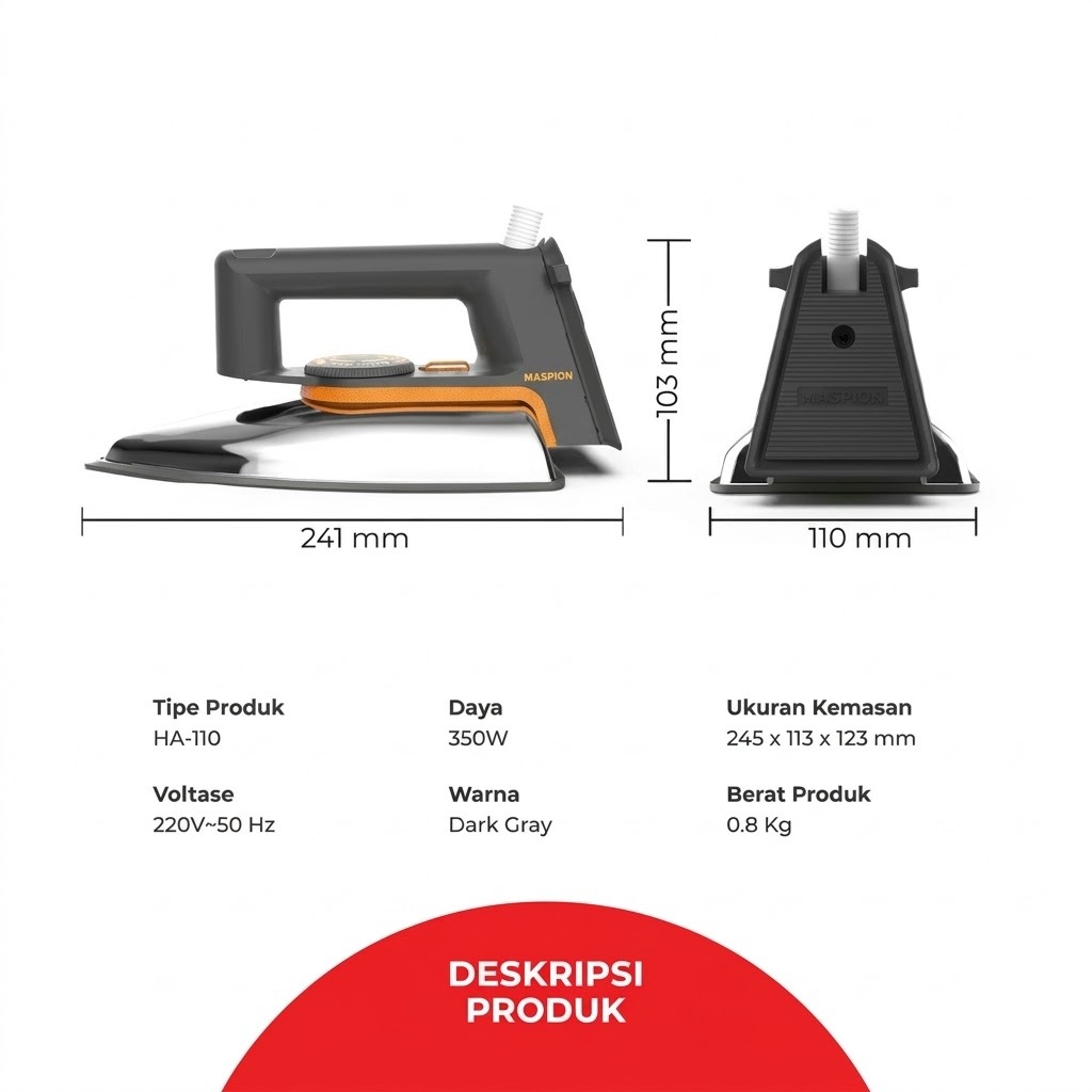 MASPION Setrika Listrik HA-110