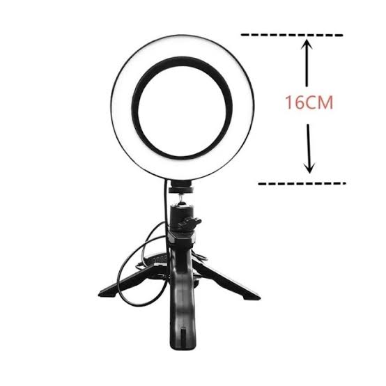 Tripod Mini + Ringlight LED 16cm