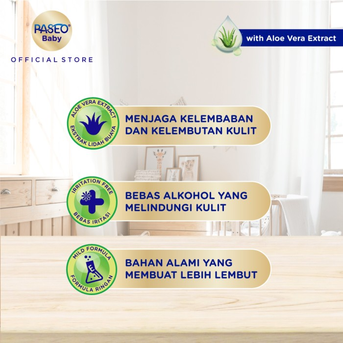 (Beli 1 Gratis 1) Tissue Paseo Cleansing Wipes Anti Bacterial 25s - Tisu Basah Paseo