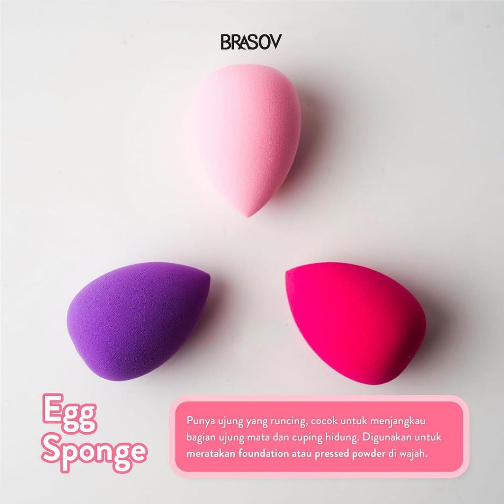 Brasov Spons Beauty Blender (Blending Sponge) - Tear Drop (Telur) Brasov Spons Beauty Blender (Blending Sponge) - Tear Drop (Telur)