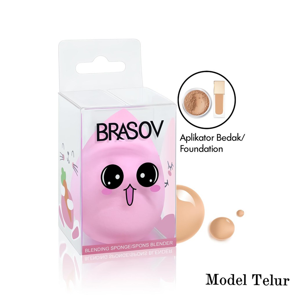 Brasov Spons Beauty Blender (Blending Sponge) - Tear Drop (Telur) Brasov Spons Beauty Blender (Blending Sponge) - Tear Drop (Telur)