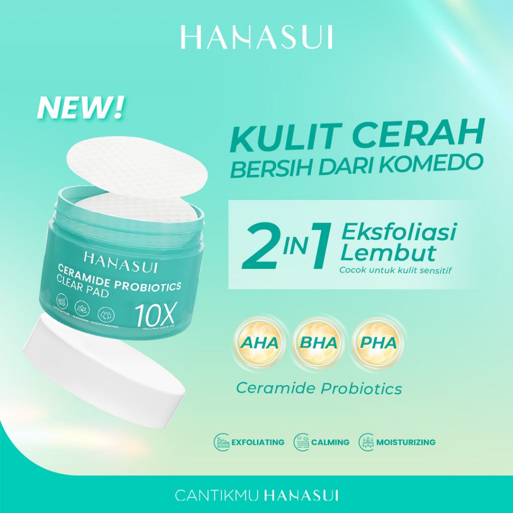 Hanasui Ceramide Probiotics Clear Pad 30s Hanasui Ceramide Probiotics Clear Pad 30s