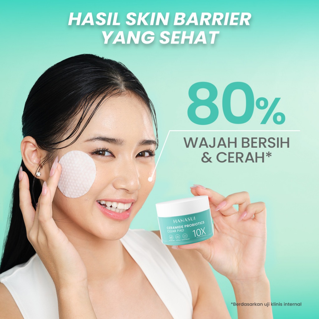 Hanasui Ceramide Probiotics Clear Pad 30s